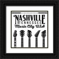 thumbnail image 1 of JC Designs 26x26 Black Ornate Wood Framed with Double Matting Museum Art Print Titled - In Black And White Travel VII-Tennessee, 1 of 4