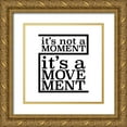 thumbnail image 1 of JC Designs 26x26 Gold Ornate Wood Framed with Double Matting Museum Art Print Titled - In Black And White Music I-Its a Movement, 1 of 4