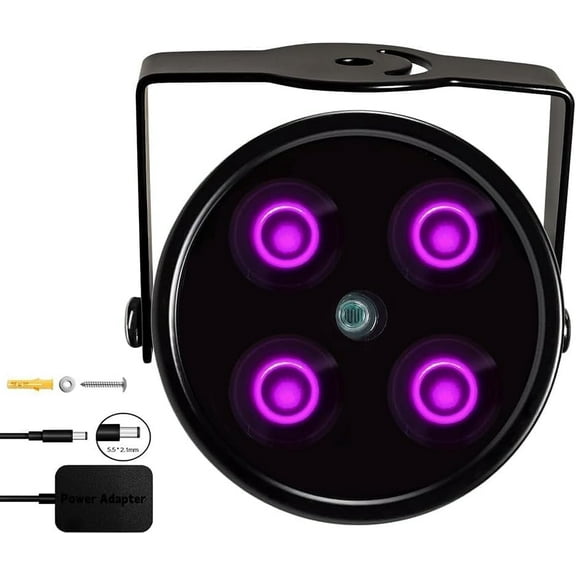 JC IR Illuminator 4-Led Infrared Light for IR Camera, Quest Series and PSVR2 with Power Adapter