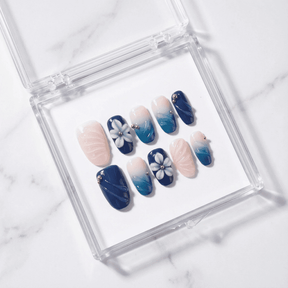 JC P10 Pure Handmade Press on nails, JC Press On Nails Kit , Short Length Nail Press Ons, Durable, Easy Application, Stylish Impress Press On Nails,Perfect for Daily Wear & Special Occasions