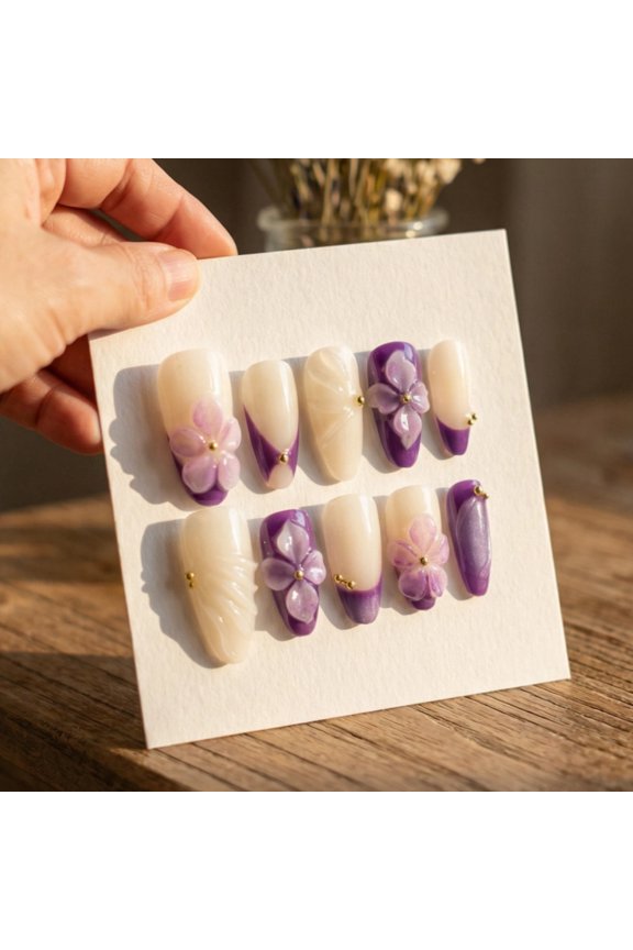 P15 Pure Handmade Press on nails, JC Press On Nails Kit , Short Length Nail Press Ons, Durable, Easy Application, Stylish Impress Press On Nails,Perfect for Daily Wear & Special Occasions
