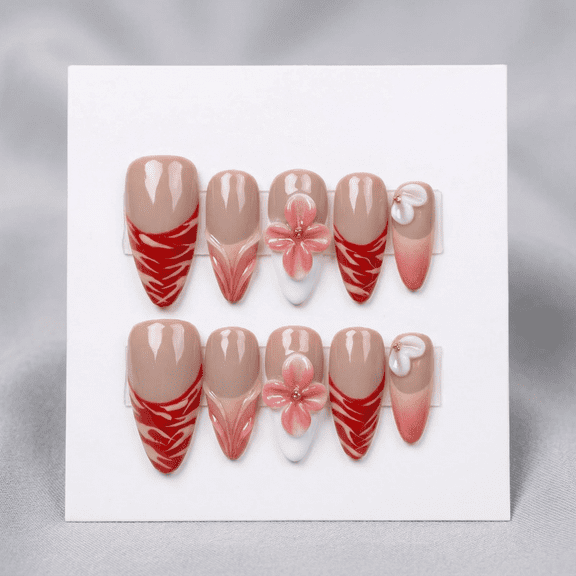 JC P2 Pure Handmade Press on nails, JC Press On Nails Kit , Short Length Nail Press Ons, Durable, Easy Application, Stylish Impress Press On Nails,Perfect for Daily Wear & Special Occasions