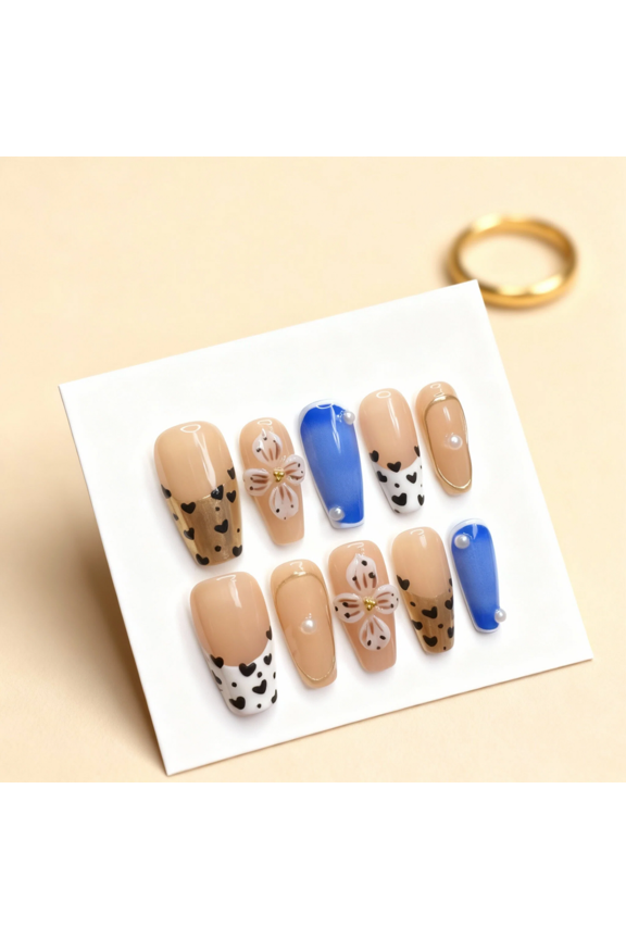 P20 Pure Handmade Press on nails, JC Press On Nails Kit , Short Length Nail Press Ons, Durable, Easy Application, Stylish Impress Press On Nails,Perfect for Daily Wear & Special Occasions