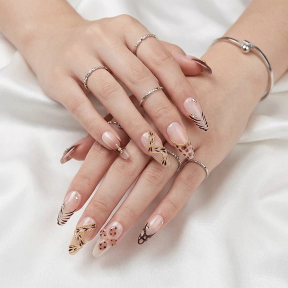 JC P22 Pure Handmade Press on nails, JC Press On Nails Kit , Short Length Nail Press Ons, Durable, Easy Application, Stylish Impress Press On Nails,Perfect for Daily Wear & Special Occasions