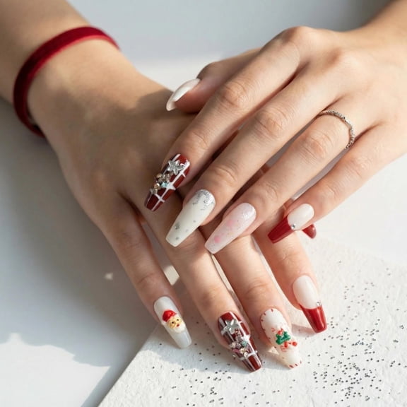 JC P27 Pure Handmade Press on nails, JC Press On Nails Kit , Short Length Nail Press Ons, Durable, Easy Application, Stylish Impress Press On Nails,Perfect for Daily Wear & Special Occasions