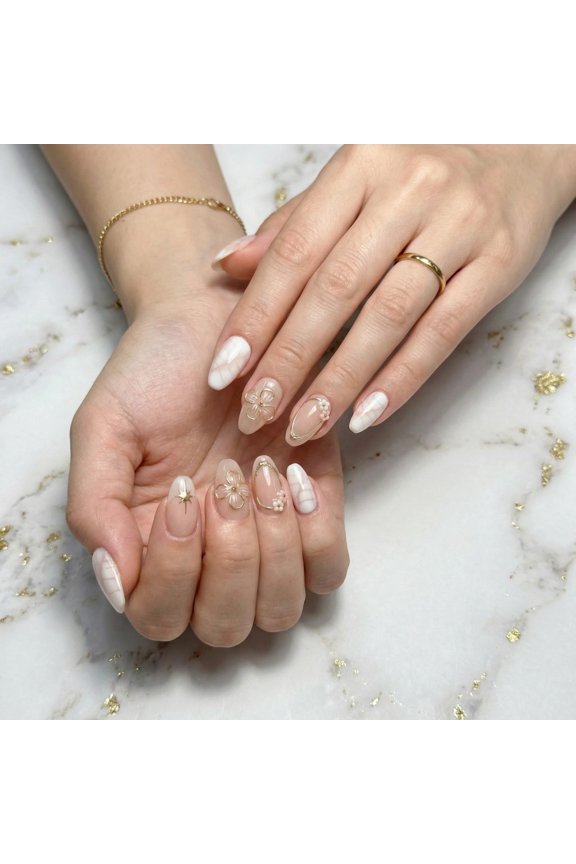 P34 Pure Handmade Press on nails, JC Press On Nails Kit , Short Length Nail Press Ons, Durable, Easy Application, Stylish Impress Press On Nails,Perfect for Daily Wear & Special Occasions
