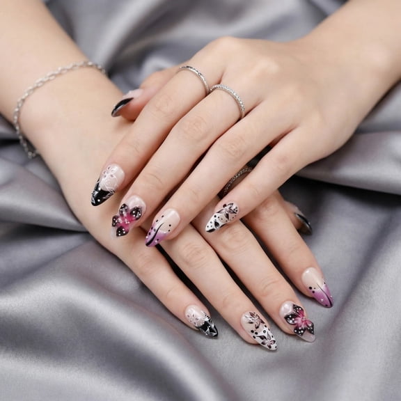 JC P36 Pure Handmade Press on nails, JC Press On Nails Kit , Short Length Nail Press Ons, Durable, Easy Application, Stylish Impress Press On Nails,Perfect for Daily Wear & Special Occasions