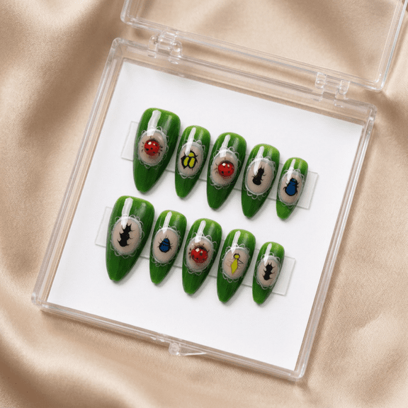 JC P7 Pure Handmade Press on nails, JC Press On Nails Kit , Short Length Nail Press Ons, Durable, Easy Application, Stylish Impress Press On Nails,Perfect for Daily Wear & Special Occasions