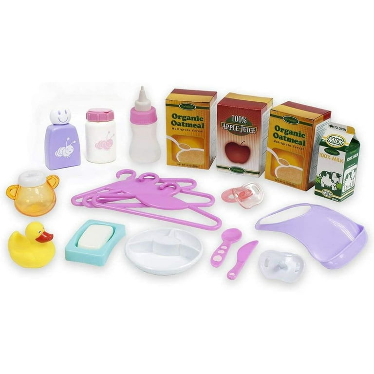 JC Toys For Keeps Baby Essential Doll Accessories, 20 Pieces 