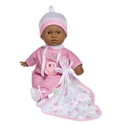 JC Toys La Baby Hispanic Baby Doll |Washable 11 Inch Soft Body Doll with Pink Outfit, Blanket and Pacifier|For Children 12 Months and Older