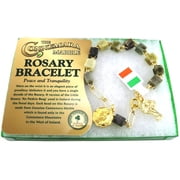 JC Walsh & Sons Connemara Marble Rosary Bracelet Single Decade Beads