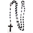thumbnail image 1 of JC Walsh & Sons Irish Black Round Wooden Rosary Beads & Catholic Cross Necklace Sacred Religious Accessories, 1 of 3