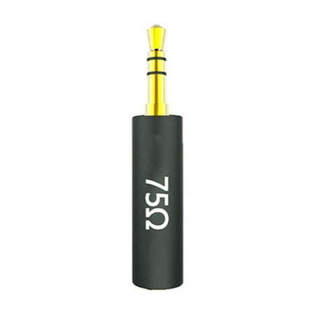 JCALLY Conductor Earphone Impedance Plug 75 150 200 400 600 ohm Noise Cancelling Adapter, Resistance Reduce Noise Filter Plug