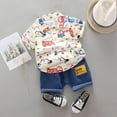 thumbnail image 1 of JCCXIN 1-4Years Baby Boys Clothes Sets Cartoon T-shirt Tops Shorts Summer Outfit Sets Breathable Dailywear, 1 of 2