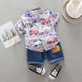 thumbnail image 1 of JCCXIN 1-4Years Baby Boys Clothes Sets Cartoon T-shirt Tops Shorts Summer Outfit Sets Cozy Dailywear, 1 of 2