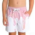thumbnail image 1 of JCCXIN Child Toddler Boys Shorts Breathable Athletic Ice Printed Comfortable Elastic Waistband Playground Sports Relaxed Party Bottoms,Light Pink,2-3 Years, 1 of 4