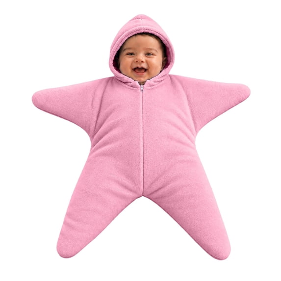 JCCXIN Starfish Shape Design One-Piece Newborn Jumpsuits Cozy Bodysuit for Festival Party & Photoshoot