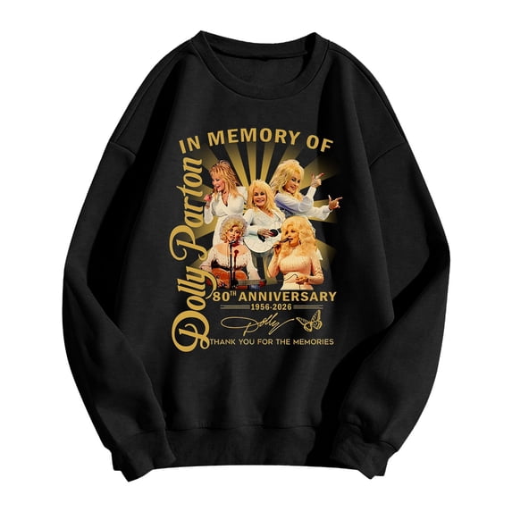 JCCXIN Dolly Tribute Sweatshirt For Women Vintage Country Music Parton Graphic Pullover Tops