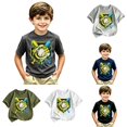 thumbnail image 1 of JCCXIN Kids Tee Shirts For Boys Baseball Ice-Cream Graphic Crew Neck Outdoor Active Tops Stretch Short Sleeve Summer School Comfort Casual Daily Clothes,Dark Gray,4-5 Years, 1 of 4