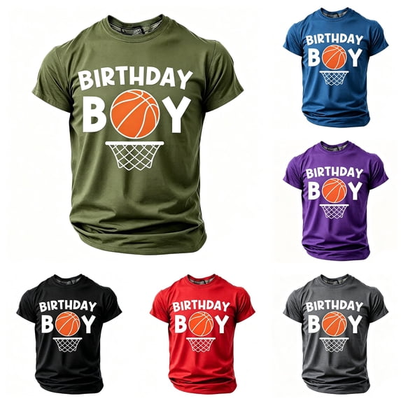 JCCXIN Little Boys Birthday Tee Shirts Basketball Graphic Crew Neck Outdoor Active Tops Stretch Short Sleeve Summer School Comfort Casual Everyday Clothes,Army Green,2-3 Years