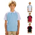 thumbnail image 1 of JCCXIN Teen Boys School Uniform Polo Shirt Short Sleeve Patchwork Golf Shirts Stretch Active Tops Button Closure Collared Summer Relaxed Casual Daily Clothes,Blue,7-8 Years, 1 of 9
