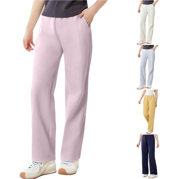 JCCXIN Girls Wide Leg Pants Baggy Straight Leg Casual Pants With Pockets Breathable Summer Casual Everyday Wear Lovely Street Bottoms,Purple,5-6 Years