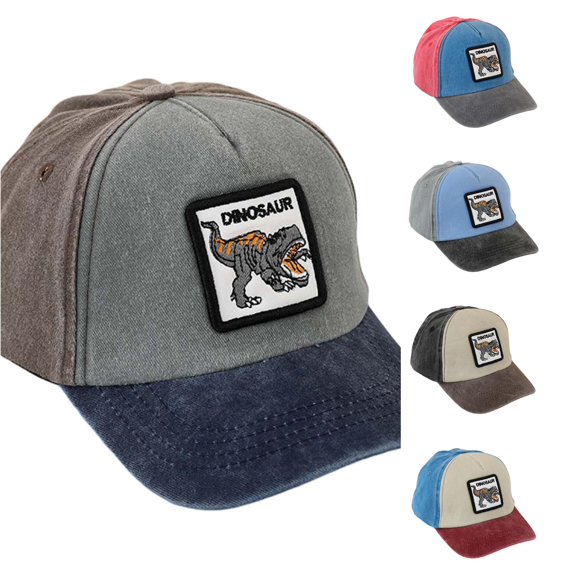 JCCXIN Toddler Baby Baseball Cap Boys Trucker Hat Dinosaur Embroidery Adjustable Lightweight School Days Caps Spring Fall Daily Outdoor Funny Hiking Sports Hats,Coffee,2-8 Years