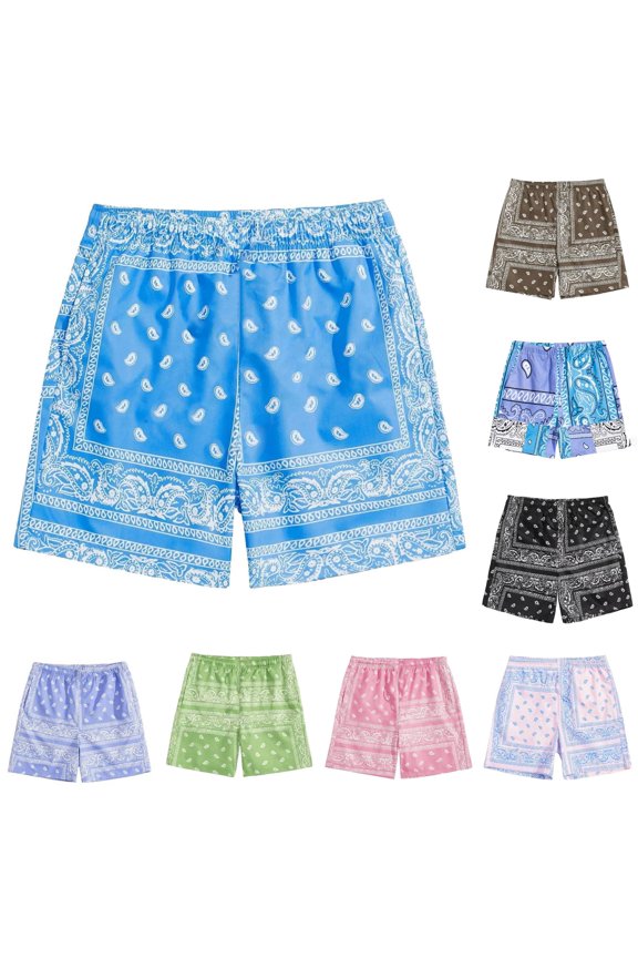 Toddler Baby Boys Girls Casual Shorts Elastic Waist Loose Fit Hew Print Lightweight Outdoor Daily Playwear Summer Soft Hiking Bottoms,Pink,5-6 Years