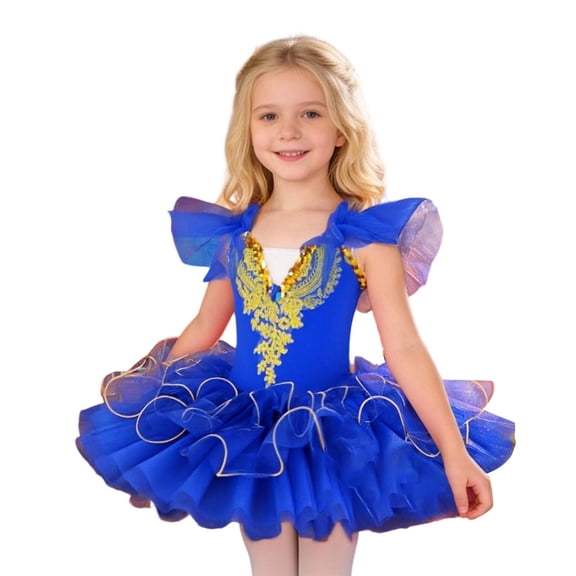 JCCXIN Toddler Girls Dresses Girls' Ballet Dress For Girls Playful Dance With Soft Net Overskirt For Performances And Holiday Party Casual Girls Clothes 8-10 Years