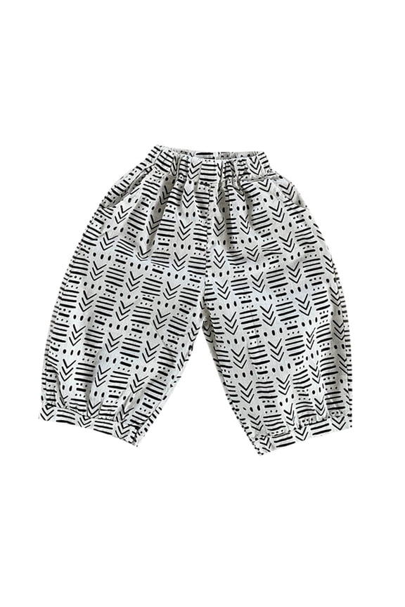 Toddler Girls Pants Breeches Breathable Loose Plaid Casual Children'S Knee Length Elastic Waist Cozy Beach Bottoms,Beige,18-24 Months