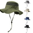 thumbnail image 1 of JCCXIN Toddler Sun Hat Boys Girls Bucket Hats Breathable Mesh Wide Brim Fishing Cap Lightweight Summer Daily Caps Holiday Outdoor Cool Hiking Camping Hats,Green,8-10 Years, 1 of 3