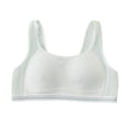 thumbnail image 1 of JCCXIN Training Bras For Girls Padded Wireless Junior Sports Bras Soft Seamless Cami Elastic Wide Strap School Everyday Comfort Cute Bralette,White,14-16 Years, 1 of 9