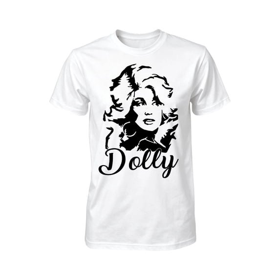 JCCXIN Vintage Dolly Shirt, Black And White Photo Portrait T-Shirt, Parton Tees For Women Men