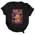 thumbnail image 1 of JCCXIN Vintage Dolly Shirt, Butterfly Graphic Tees For Women, Parton Memorial T-Shirt, Country Music Star Tee, 1 of 5