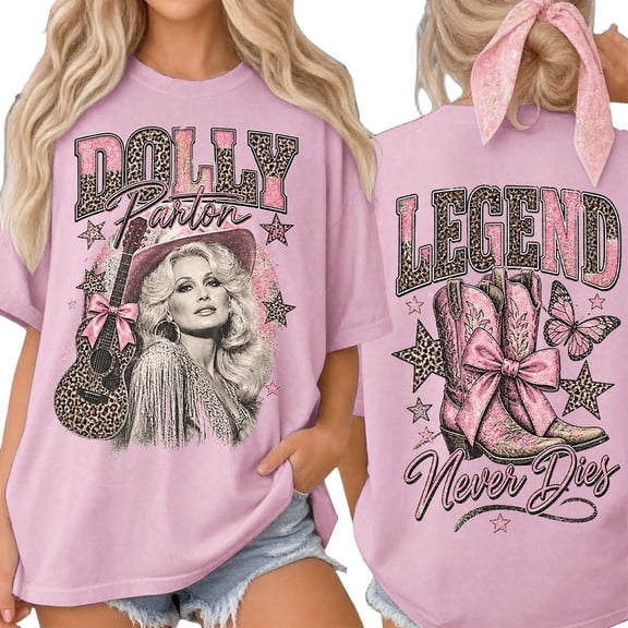 JCCXIN Vintage Dolly Shirt Parton Memorial T-Shirt Country Legend Tee Retro Country Singer Graphic Tee Casual Loose Womens Tops