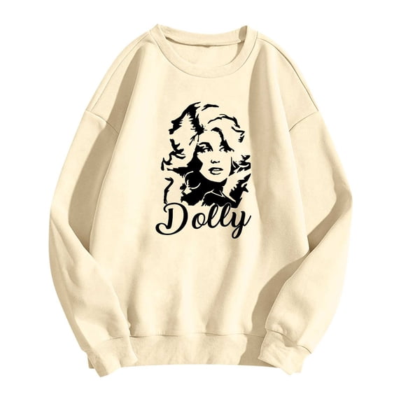 JCCXIN Vintage Dolly Sweatshirt for Women Parton Memorial Sweatshirts Retro Country Singer Graphic Pullover Casual Fall Outfits