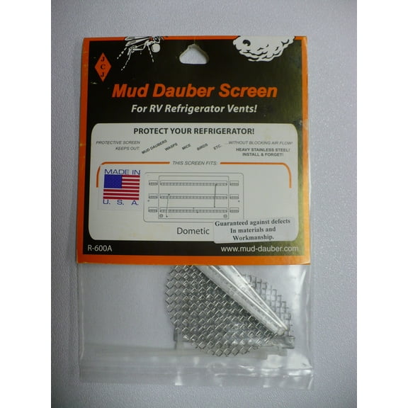 JCJ Enterprises R-600A Bug Screen - RV Appliance Screen for Refrigerator Vent