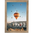 JCJMY 9x13 Picture Frame Rustic Brown for Wall Hanging, Wall Mounting