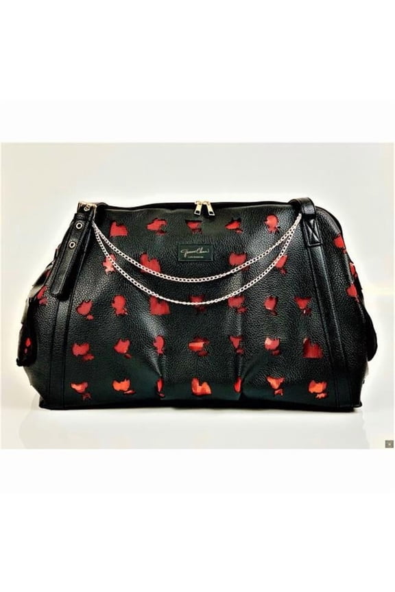 JCLA MSAT-BL Mystere Satchel Bag, Black