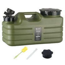 JCMZJ 1 Gallon Military Green Camping Water Jug, BPA-Free Water Bucket with Faucet, Leak-Proof Car Water Storage for Outdoors,Hiking