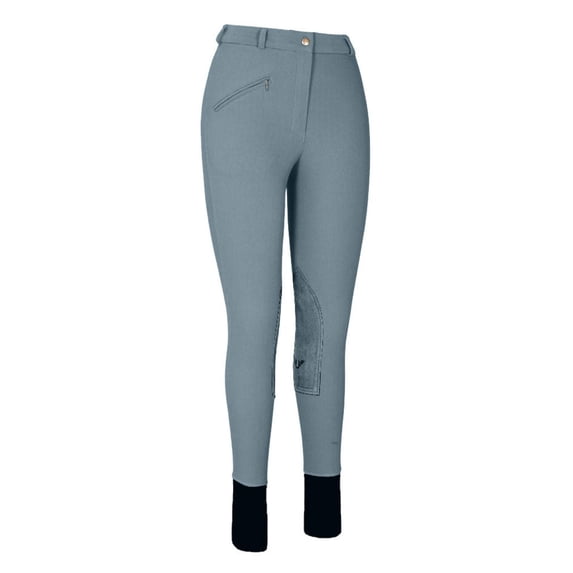 JCP Tuffrider Ladies Ribb Knee Patch Regular Breeches, Size 26, Smoke
