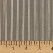 JCS 100% Cotton Oatmeal Ticking Stripe Homespun Fabric - Sold by the yard