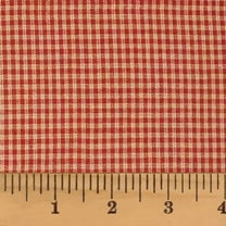 Autumn Red 2 Plaid Check Homespun Cotton Fabric - Sold by the Yard - JCS Fabric