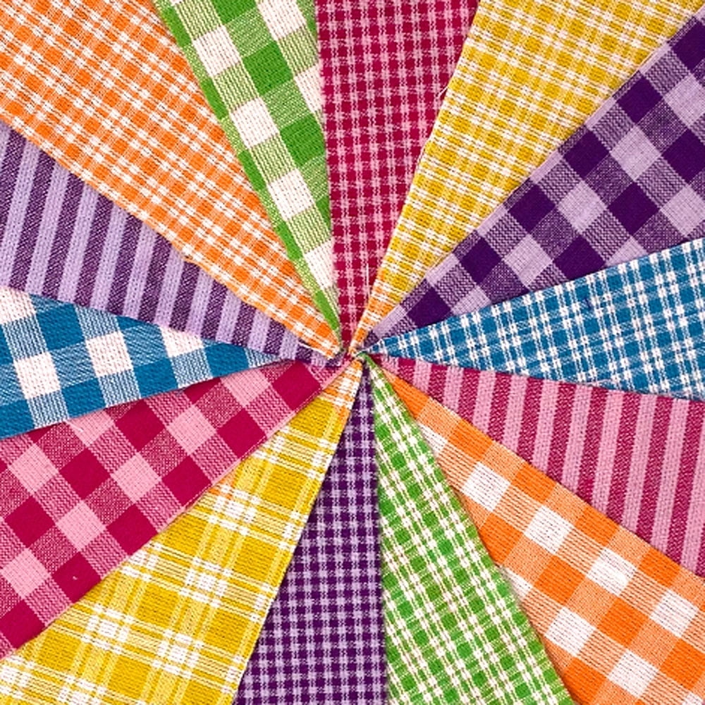 JCS Bright Ragged Homespun Cotton Quilt Kit (200+ six-inch Squares)