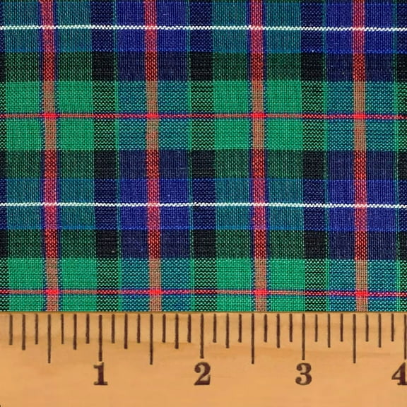 JCS Celtic Blue Tartan Christmas Plaid Homespun Cotton Fabric Sold by the Yard