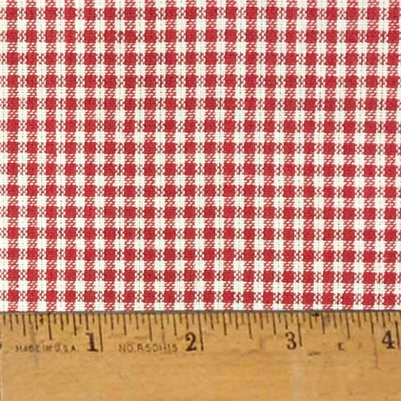 JCS Cherry Red 2 Homespun Cotton Fabric Sold by the Yard
