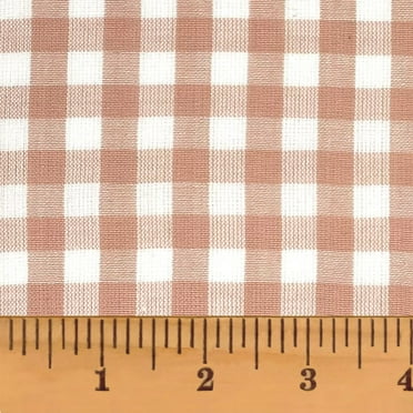 JCS Flora Pink 5 Mini Buffalo Plaid Homespun Cotton Fabric Sold by the Yard