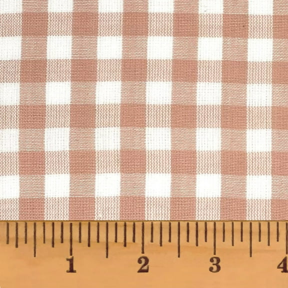 JCS Flora Pink 5 Mini Buffalo Plaid Homespun Cotton Fabric Sold by the Yard