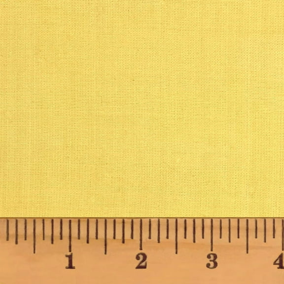 JCS Flora Yellow Solid Homespun Cotton Fabric Sold by the Yard