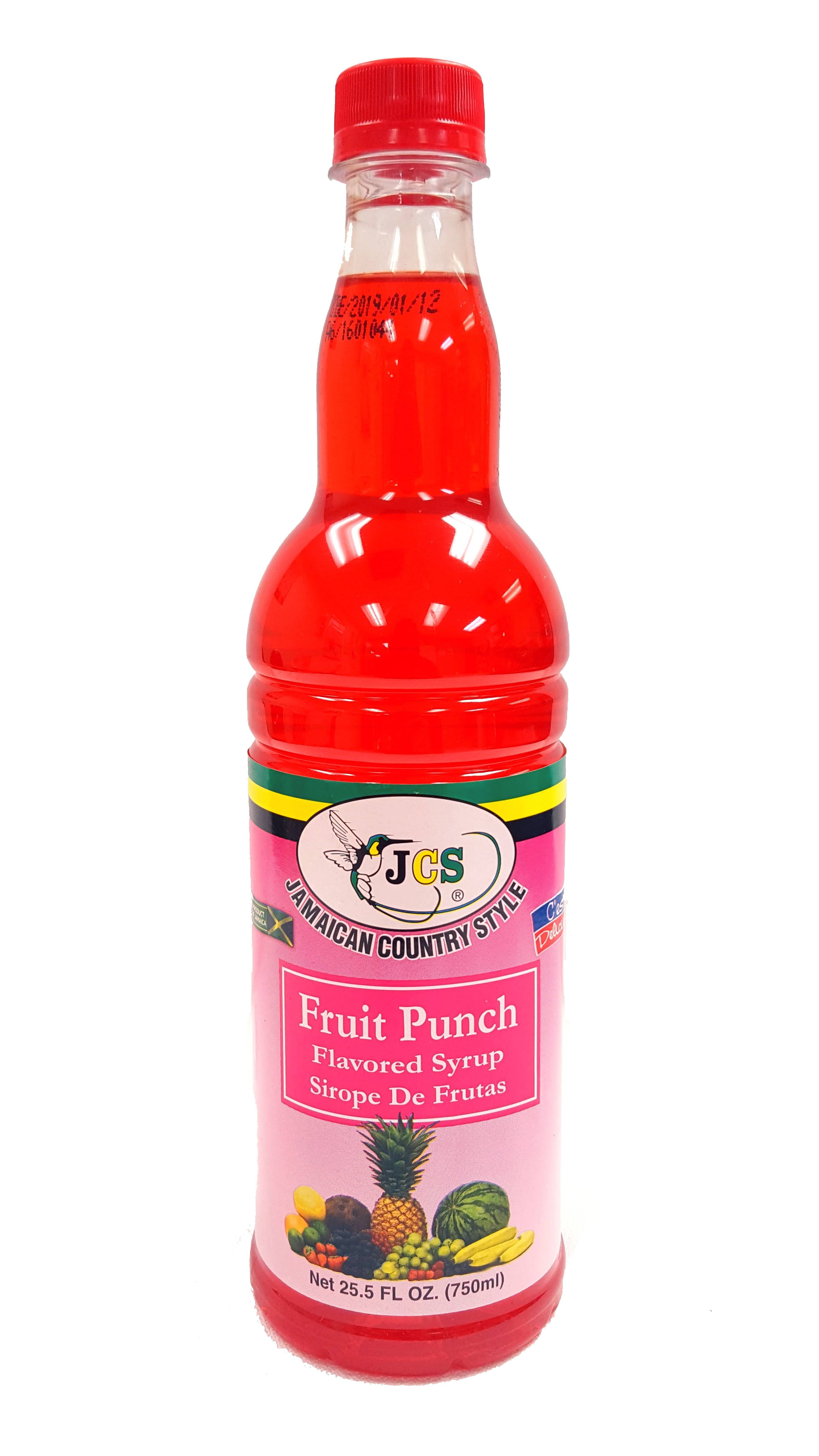 JCS Fruit Punch Flavored Syrup, 25 fl oz